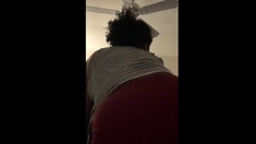 Ebony Girl Jiggles Ass