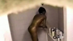 Hot Black Teen Taking A Shower - Hidden