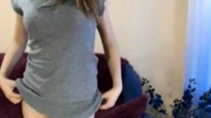 Ukranian webcam girl showing her tits (no sound)
