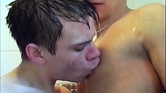 Cum hungry dude is desperate to swallow some sticky man milk